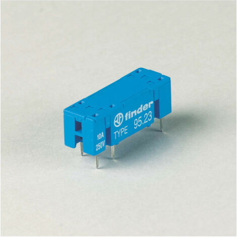 Support CI 10A 250V série 4341 type inverseur bleu étrier métal bas profil FINDER 9523SNA