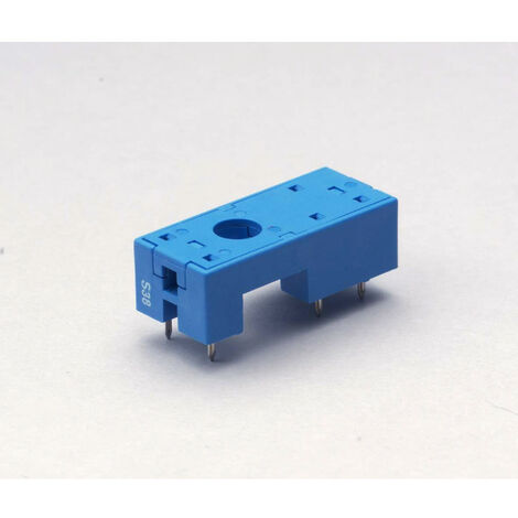 Support CI 12A 250V série 4031 bleu étrier métallique bas profil FINDER 95132SNA
