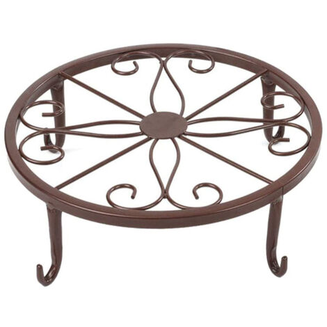 Support classique en métal et fer forgé pour pot de fleurs, base pour pot de fleurs, décoration intérieure et extérieure