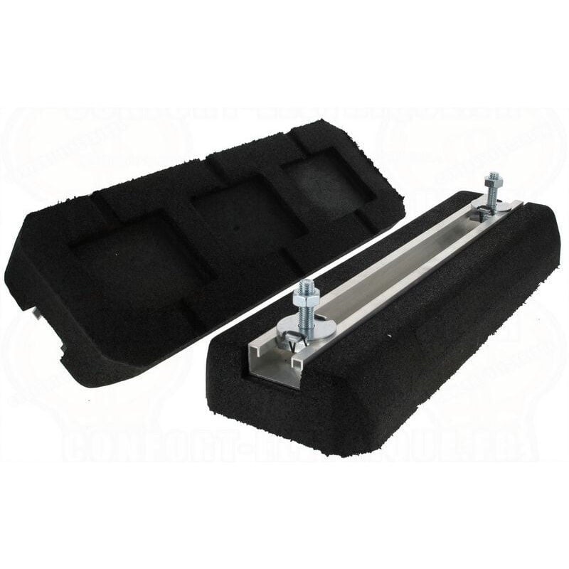 Lot de 2 supports rubber Foot 600 x 220 x 95 mm