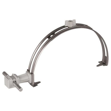 Support conducteur toiture réglable NIRO avec DEHNSap H 36 mm gris pour rond 8 mm