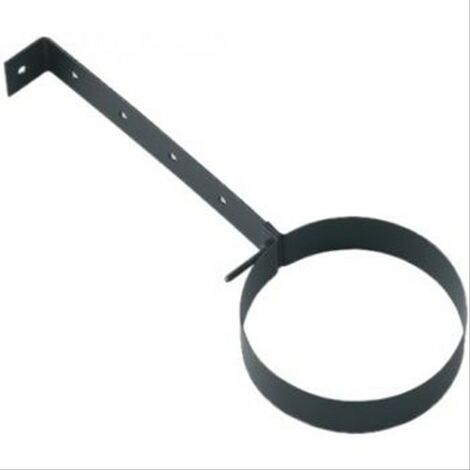 Support conduit pellets émail noir mat diam 100mm
