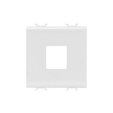 SUPPORT CONNECTEUR RJ45 2M BLANC GEWISS GW10433