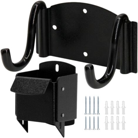 Support/crochets de rangement pour monocycles, compatibles avec la plupart des modèles, noir, fixation murale, rangement d'outils, grande capacité de charge – 20 unités