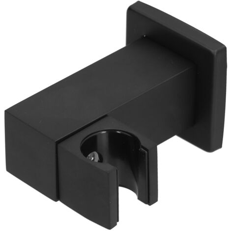Support cuivre rotatif pour tête de douche, noir mat
