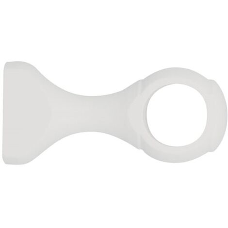 Support d.35 standard blanc 1020cl – Accessoire rideau pour fixation murale – Compatible avec rideaux légers et lourds – Mobois