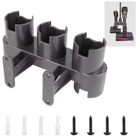 Support d'Accessoires Mural, Ensemble de Convertisseur d'Adaptateur pour Dyson V11 V10 V8 V7, Remplacement pour Aspirateur Dyson(Gris)