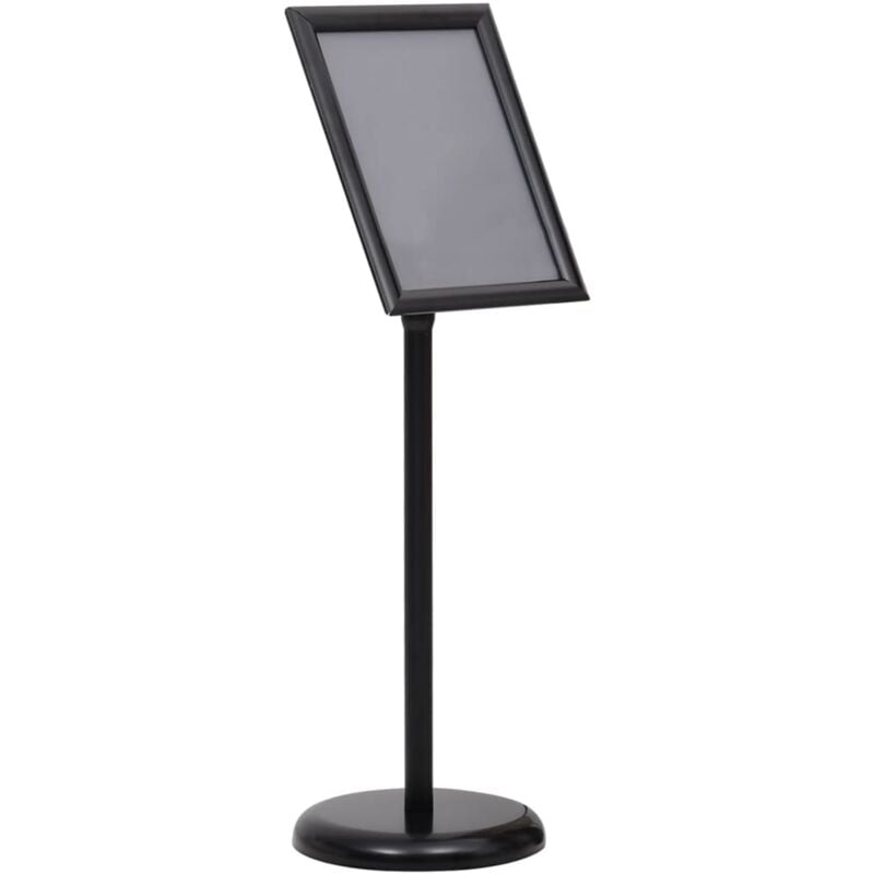 Design In - Support d'affiche A4 sur pied Noir Alliage d'aluminium CFW66211