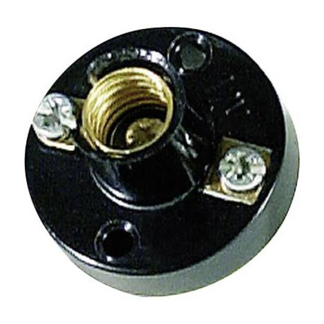 Support d'ampoule E14 419203 – À visser – 1 pièce – Pour mini-lampes – Culot en plastique – Tension 230V – Barthelme