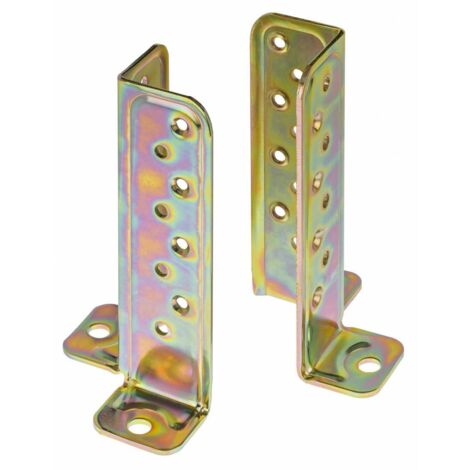 Support d'ancrage angulaire pour piliers en bois réglable 8 pcs mm.h171x53x53 - Salone