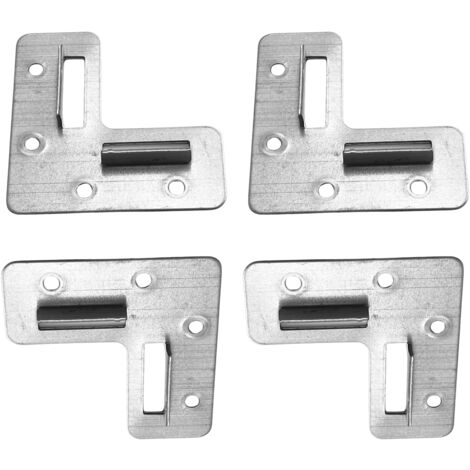 Support d'Angle en Acier Pré-Galvanisé Adapté pour l'Assemblage de Meubles Suspendus – Kit de 2 Pièces