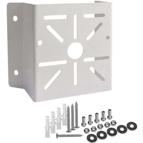 Support d'angle Universel pour caméra de sécurité, Support d'angle en métal Solide pour Fixation Murale d'angle, adapté aux caméras CCTV, aux projecteurs LED Mural/scène, aux Panneaux solaires