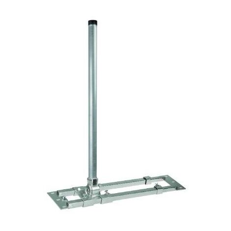 Support d'antenne en acier galvanisé 90 cm – Fixation toit avec chevrons – Tubes télescopiques réglables – Angle de 0° à 80° – Hdsat