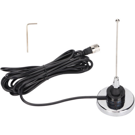 Support d'Antenne Magnétique Kit 400‑520MHz Montage NMO Connecteur UHF avec Antenne pour Radio Mobile Voiture KT‑7900D BJ‑218