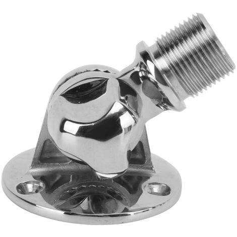 Support d'antenne marine réglable en acier inoxydable 316 poli - 25 mm / 1.0 pouce