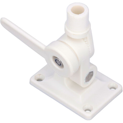 Support d'antenne marine réglable multifonctionnel ABS, Base à cliquet à double axe pour bateaux