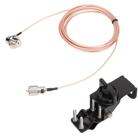Support d'Antenne Mobile RB-46 pour Voiture + Câble 5M Noir - Accessoires Radio Biphasée