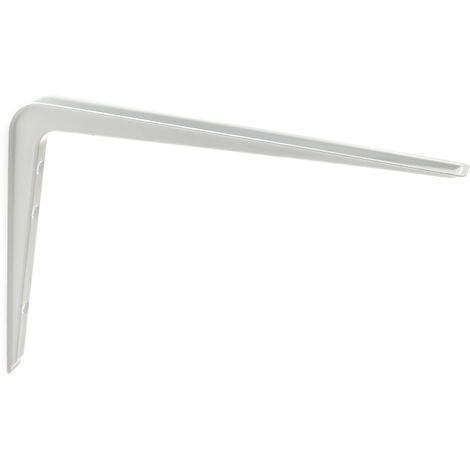 Support d&aposétagère en acier blanc Mesures 25223320mm  Système de fixation vissé  1 unité - talla