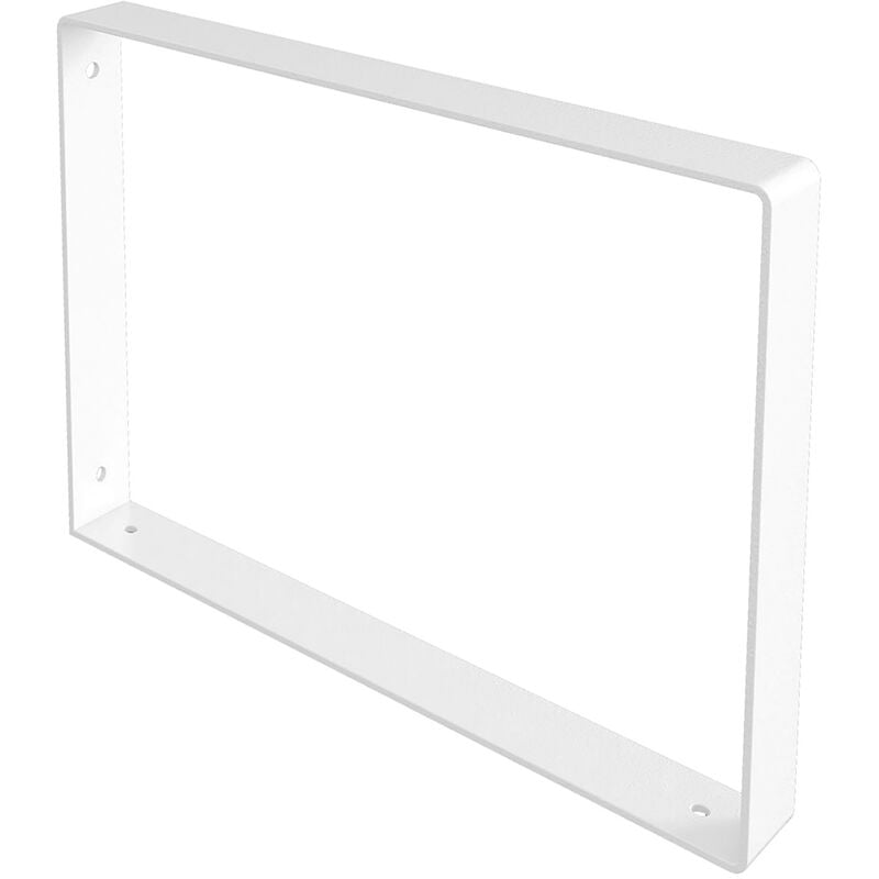 REI - Support d&aposétagère Style décoratif Fait de fer Finition blanche à pores Mesures 30211311mm Système de fixation vissé 1 unité - talla