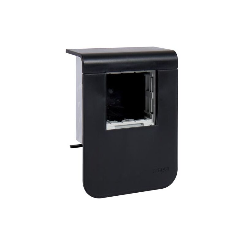 Support d'appareillage 45x45 pour plinthe SL20055 noir Hager SL200559709011