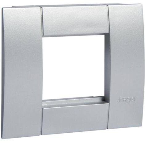 Support d'appareillage 45x45 simple alu pour goulottes alu HAGER GT451ALU