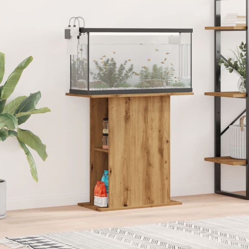 Vidaxl - Support d'aquarium chêne artisanal 36x75x72,5cm bois ingénierie