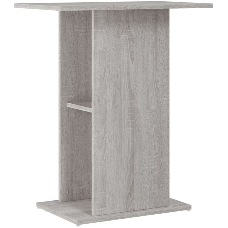 Support d'aquarium sonoma gris 60,5x36x72,5cm bois d'ingénierie vidaXL