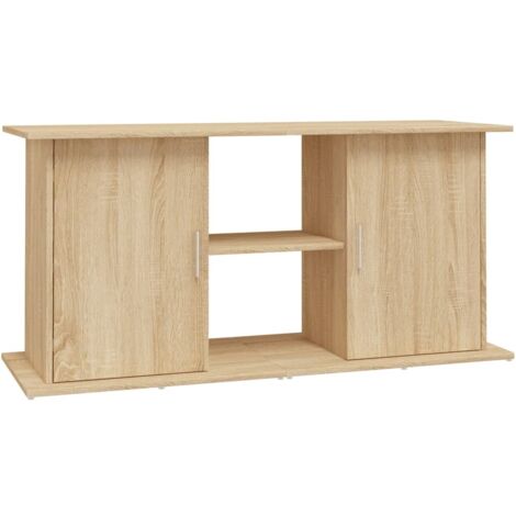 Support d'aquarium Meuble pour Aquarium chêne sonoma 121x41x58 cm bois d'ingénierie CFW70821