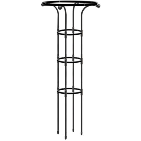 Support d'Arceaux pour Fleurs Clématite Pois de Senteur  Kit de Treillis Jardinerie Climbing 125x25cm  Blanche Résistant Antirouille Plante Grimpante Maison et Jardin