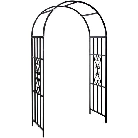 Support d'Arche de Jardin pour Rosiers Plantes Grimpantes en Métal Hauteur 205 cm