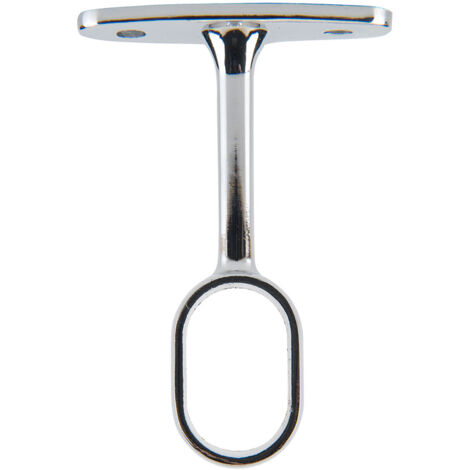 Support d’armoire central, ovale, chrome  Stor Planète 68282