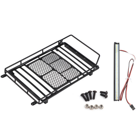 Support de bagages pour toit métallique pour voiture RC Crawler Axial SCX10 1/10