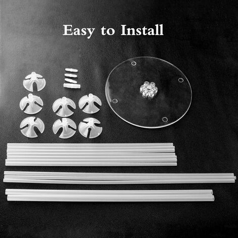 Support de ballon Kit de support de ballon 4pcs, support de support de ballon support de ballon support de ballon de table en plastique accessoires de ballon, support de table décoration pour fête d'a