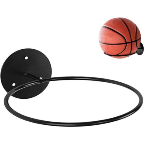 Support de Ballon Mural, Mur de Support de Ballon, Métal Support de Ballon Mural pour Basketball Football Rugby Volleyball Foo