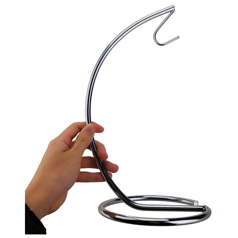 Support de banane avec base ronde, crochet de banane, stockage de fruits, bananes, raisins, fer chromé,