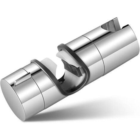 Support de barre de douche - ø 20/25 mm - Support de douchette - Pièce de rechange réglable en ABS - Douchette - Pommeau de douche