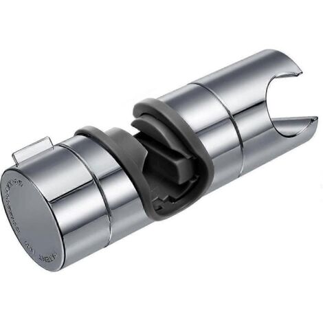 Support de barre de douche réglable en plastique ABS, 18-25 mm, chromé
