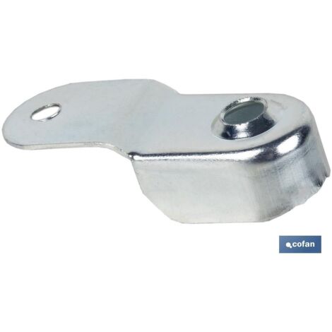 Support de barre de garde-robe plaqué zinc