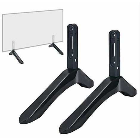 Support de base de support de télévision universel pour 32-65 pouces Samsung Vizio Sony Lcd Tv pas pour Lg Tv support de télévision noir support de table 2 pièces