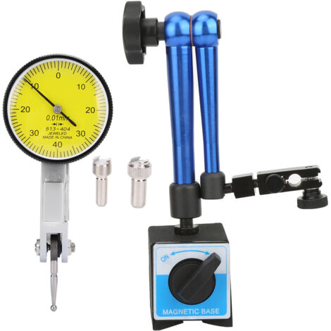 Support de base flexible magnétique avec indicateur de test à cadran bleu
