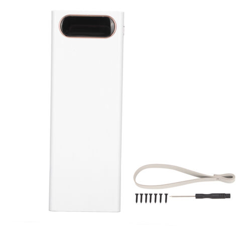 Support de Batterie L20 pour 20 Piles 18650 - Boîtier d'Alimentation Portable 10W avec Écran LCD, Chargeur DIY pour Banque d'Énergie Mobile