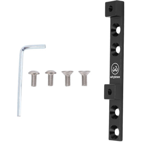 Support de bidon vélo ajustable 4 trous - Réglage position fixation cadre - Noir