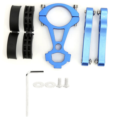 Support de Bidon Vélo Route en Alliage d'Aluminium, Adaptateur de Porte-Bidon pour Guidoline Bleu