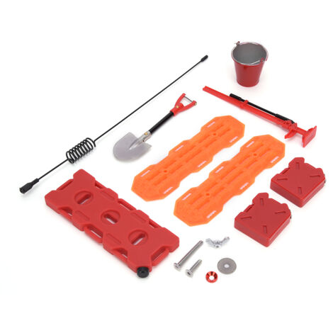 Support de Bidons d'Huile et Pelle Décoratif pour Voiture RC Hsp 1/10 - Accessoires de Simulation