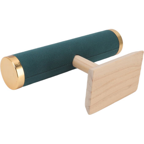 Support de bijoux en T avec chaînes, étagère pour montres et bracelets, rangement élégant pour vitrine ou intérieur