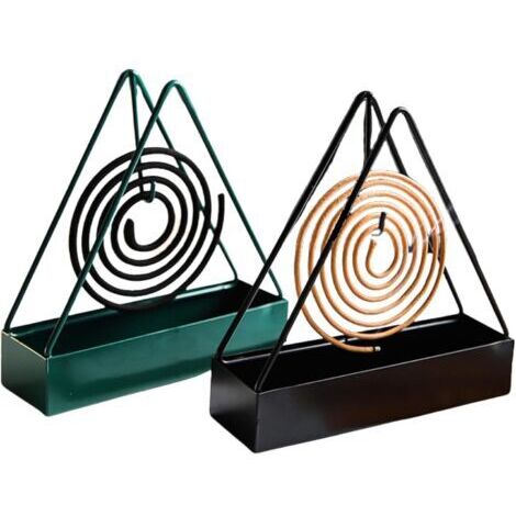 Support De Bobine De Moustique,2pcs Support De Bobine Anti Moustique,Suspendu Mosquito Coil,Porte Encens Spirale Anti Moustique,Iron Support Spirale Anti Moustique Exterieur pour Maison Et Jardin