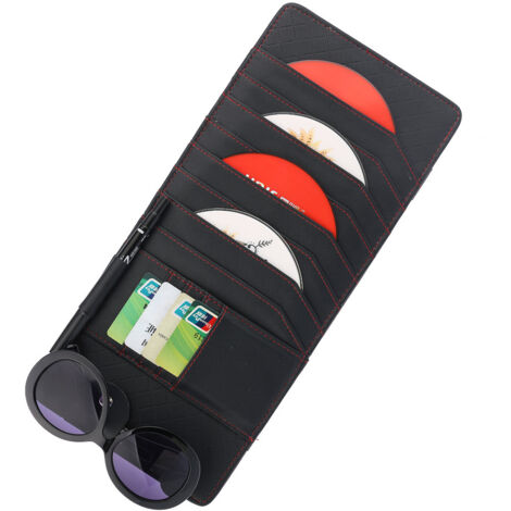 Support de boîte de rangement en cuir pour véhicule, organisateur de poche pour organisation