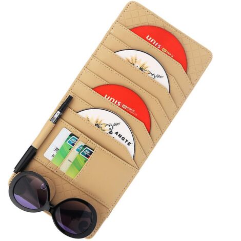 Support de boîte de rangement en cuir pour véhicule, organisateur de poche pour organisation