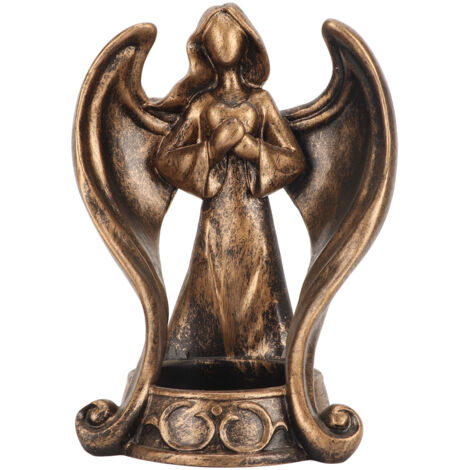 Support de Bougie en Résine Base de Chandelier avec Figurine d'Ange Décoration Maison pour Chambre
