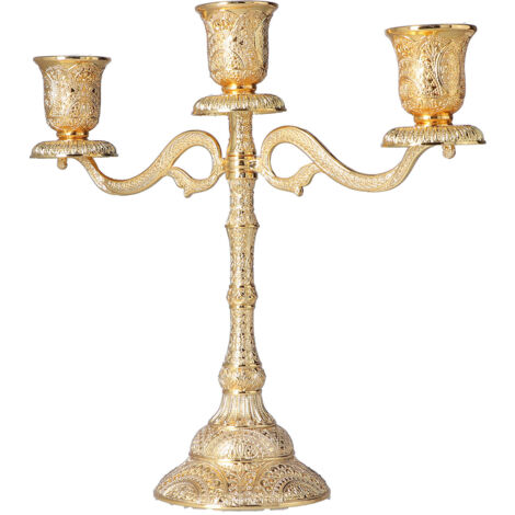 Support de bougie métallique durable, design élégant et finition raffinée pour décoration de la maison